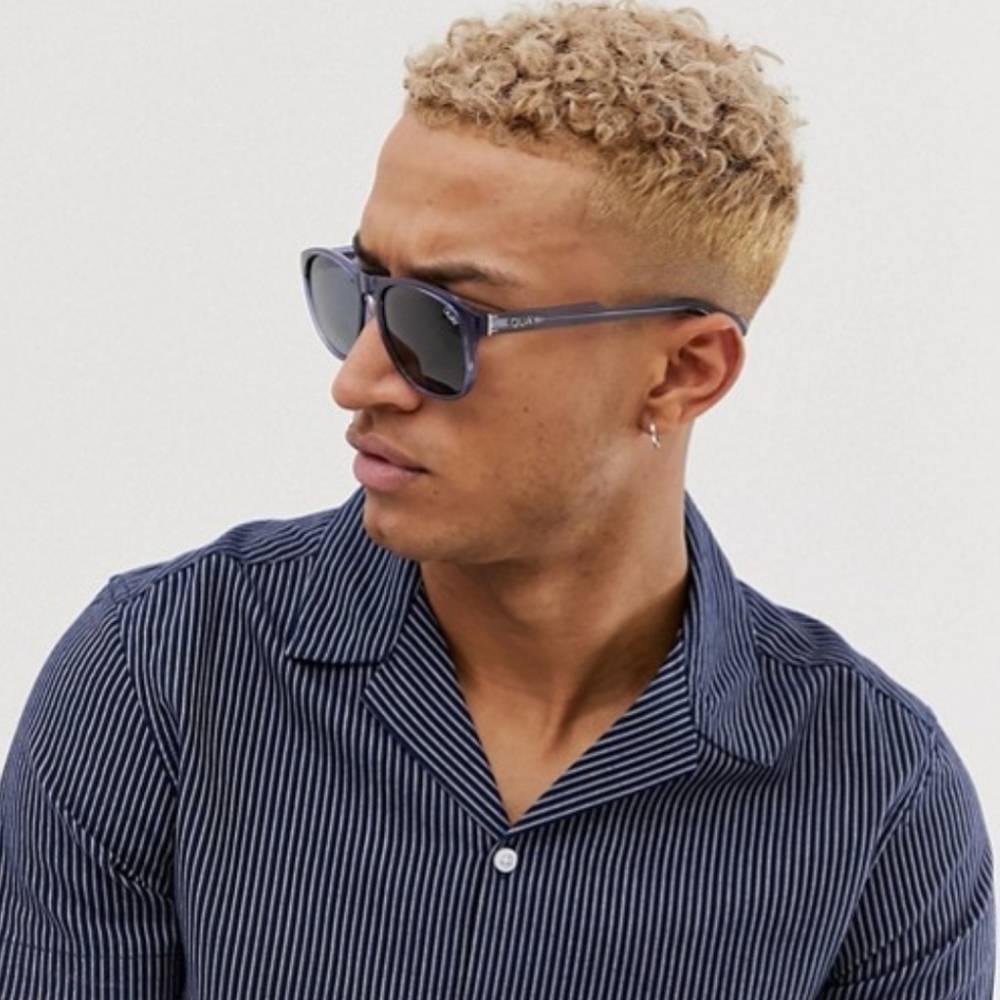 Quay Australia Lost Weekend Retro Sunglasses Blue